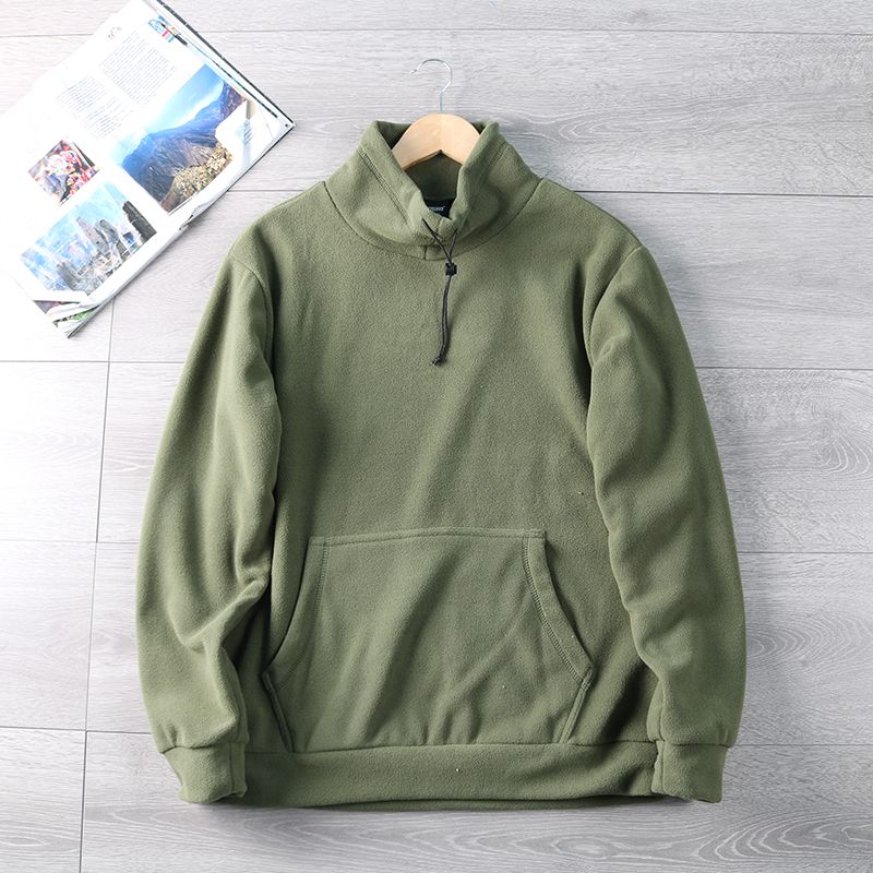 Thickened Warm and Delie Polar Fleece Men's Simple Fashionable and Casual Sweatshirt for Autumn and Winter
