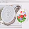 Silicone Candle Moulds Flower Shaped Soap Molds Hand-Making Supplies Non-stick Silicone Material for DIY Hand-Making