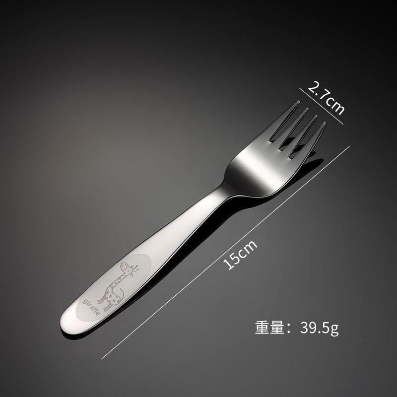 304 Stainless Steel Giraffe Cutlery Set for Children Cartoon Cute Kid Spoon Fork Knife Teaspoon Dinnerware Set Kitchen Tableware