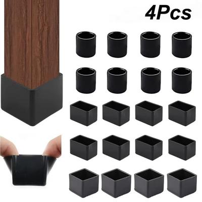 Square Table Foot Caps Non-slip Furniture Leveling Feet Chair Leg Caps Furniture Protection