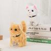 Electric Plush Cat Cognitive Ability Interactive Fine Workmanship Barking Walking Electric Cat Plush Toys for Kids