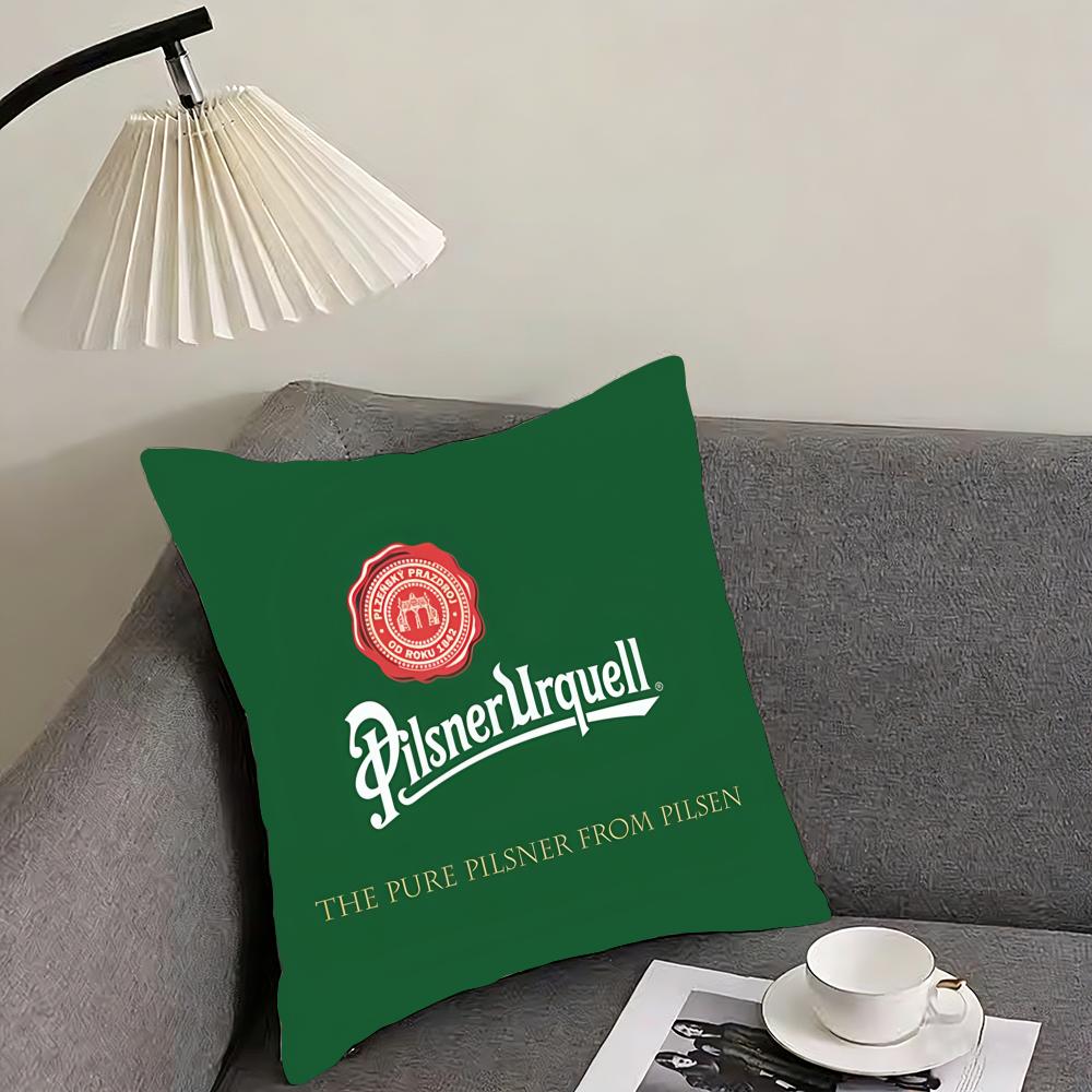 Beer PPilsner UUrquell Cushion Cover Elegant Comfort Pillowcase Sofa Bed Doublesided Printed Invisible Zipper Home Decor