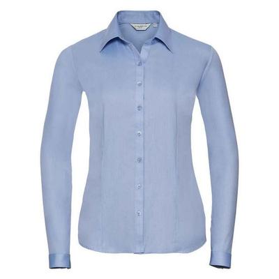 Womens/Ladies Herringbone Long-Sleeved Formal Shirt
