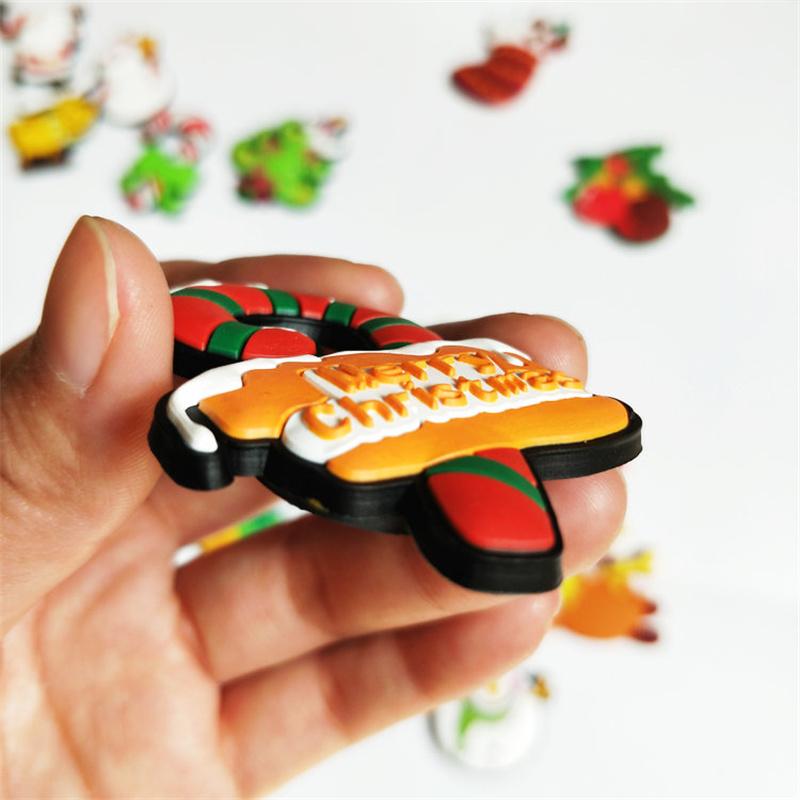 Creative Christmas Fridge Magnet Set Cartoon Christmas Decoration Magnetic Refrigerator Stickers for Kids New Year Decor Gifts