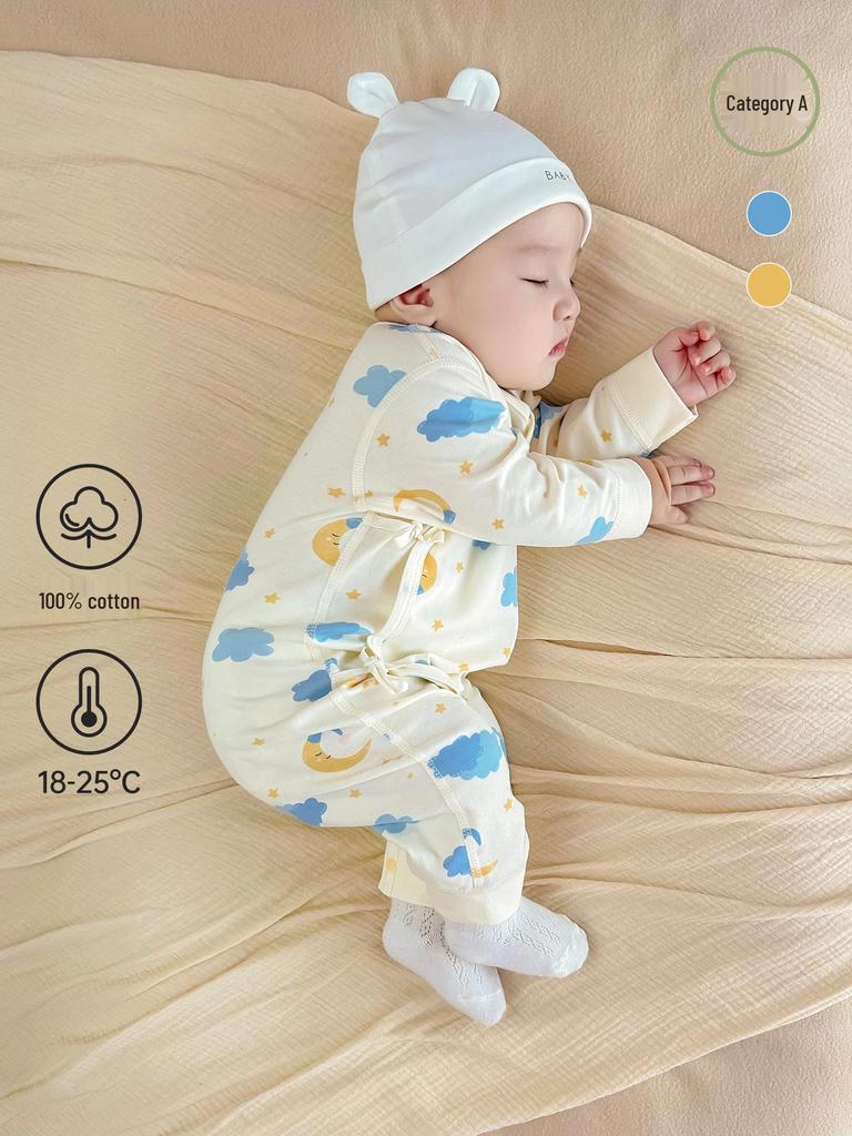 Baby-Body aus reiner Baumwolle - Mönch-Strampler für Neugeborene für alle Jahreszeiten (0-3 Monate)