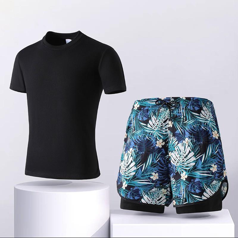 Mens Quick-Dry Swim Trunks Breathable Mesh-Lined Board Shorts Surfing Swimming Beach