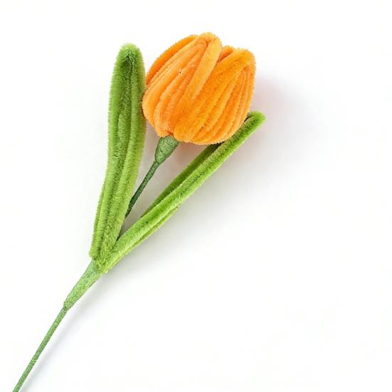 Acul de curățat pipe Finisat Flori Lalea Flori Artificiale Handmade Meșteșug Cadouri pentru Femei Mamă Soție