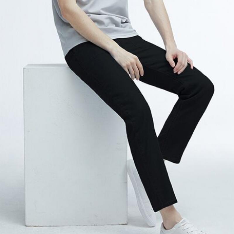 Baiyu Men S Soft Relax Denim pantS 2 optionS Idlm