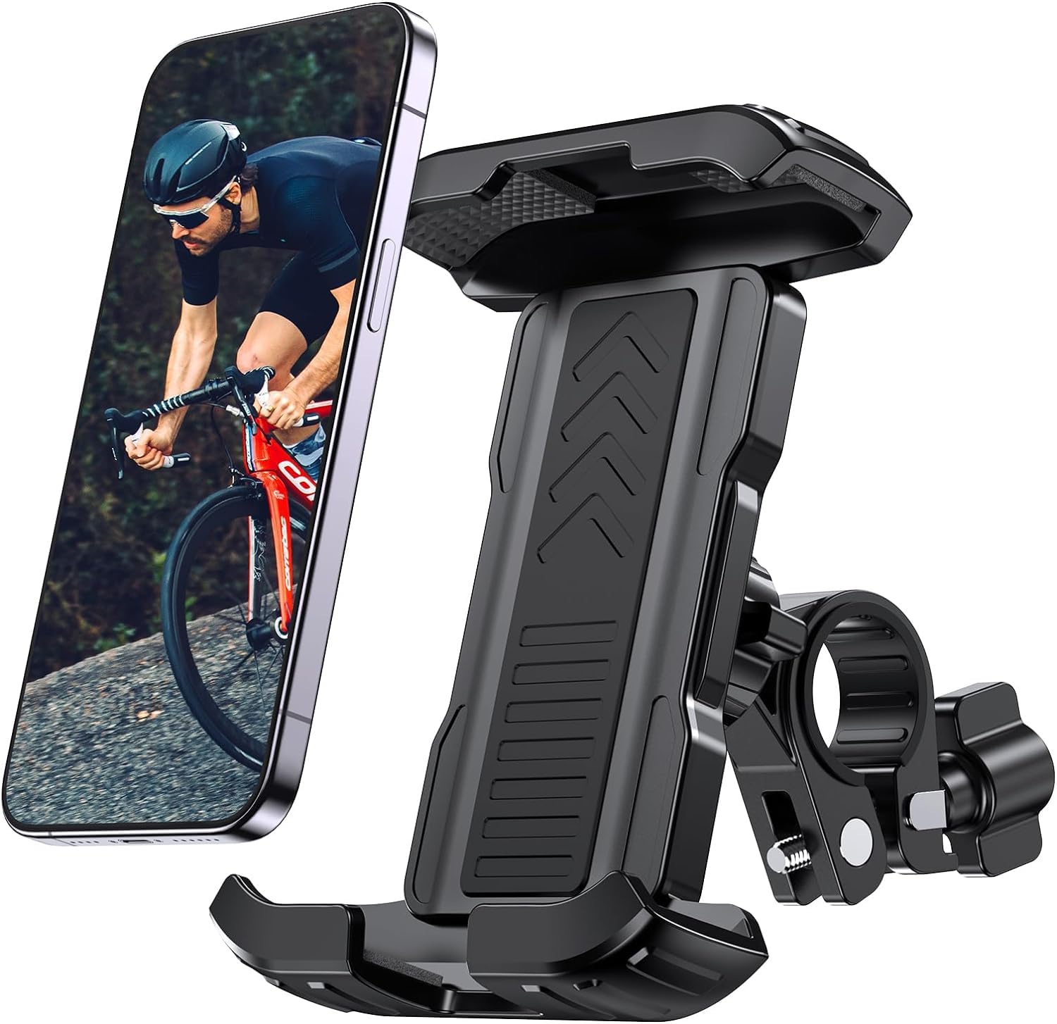 

Держатель для смартфона для мотоцикла Держатель для мобильного телефона для мотоцикла Вращение на 360 градусов PETCHOR Держатель для смартфона для мотоцикла Подставка Подходит для руля