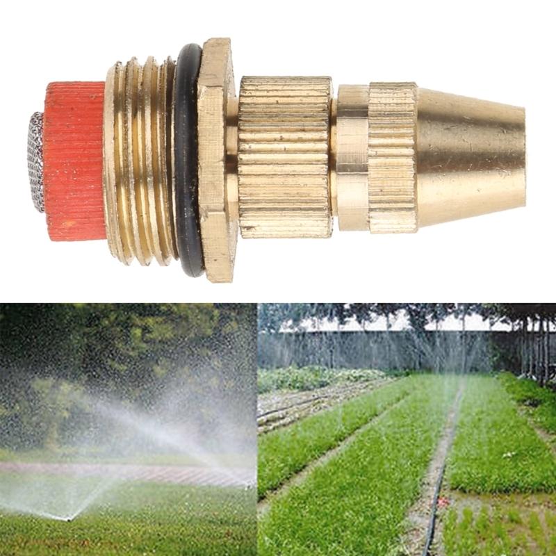 1/2" Brass Atomizing Spray Fitting Connector Misting Nozzle Filter Garden Irrigation Mounting Water Sprinkler Nozzle