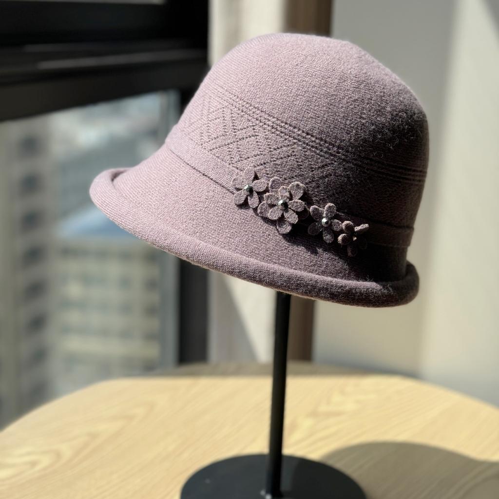 Cappello da Pescatore Autunno e Inverno per Madre di Mezza Età e Anziani Cappello Caldo e Antivento Cappello in Maglia per Anziana Nonna Colore Unico Anti Freddo