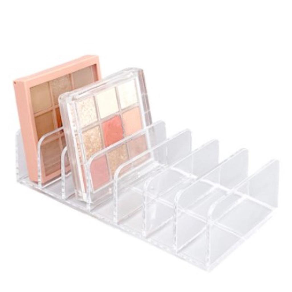 Plastic Eyeshadow Palette Makeup Organizer 7 Cell Cosmetic Storage for Cosmetic Eyeshadow Bathroom Countertop Vanity