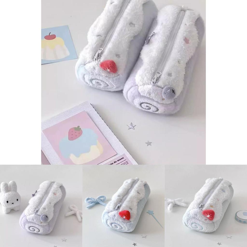 Plush Pencil Case With Large Capacity For Students And Kids