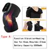 Electric Heating Knee Pad with Vibration Massage for Leg Joint Elbow Support Shoulder Warming Auto Temperature Control Massager