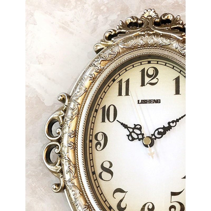 Akizuki Trading Victorian Palace Table Clock Negresco S White Antique Style Table Clock W20 x D4 x H25cm LS-PC012S-WH