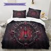 Cyberpunk Spaceship Pattern Bedding Quilt Set Quilt Cover Pillowcase Home Decoration Birthday Gift (1 * Duvet Cover + 2 * Pillowcase, Without Core)
