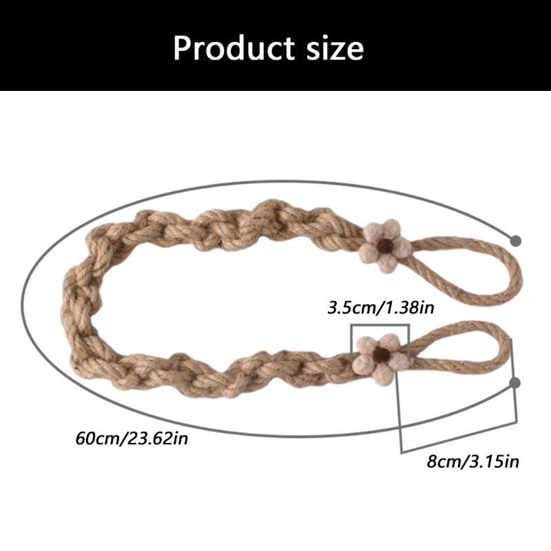 Curtain Tiebacks,Curtain Tie Backs for Curtains Drape Tieback Holders Cord with Metal Hook for Bedroom Farmhouses Decors