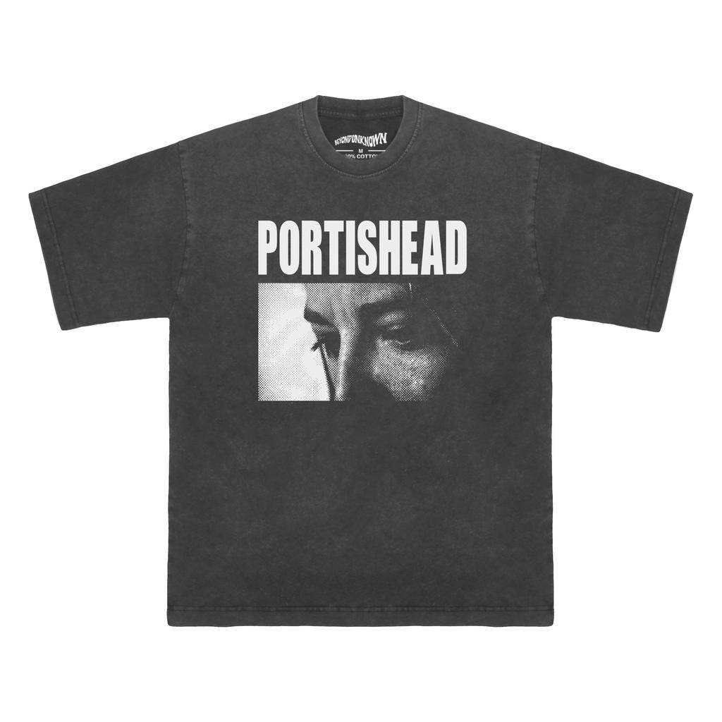 Portishead TShirt Dummy Downtempo Massive Attack Hird The Funky Lowlives Trip Hop Music Short Sleeves Graphic Washed Mens Tee