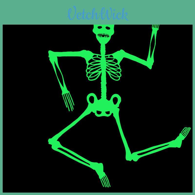 Halloween Scary Prop Luminous Hanging Human Skeleton For Spooky Outdoor Party Decoration