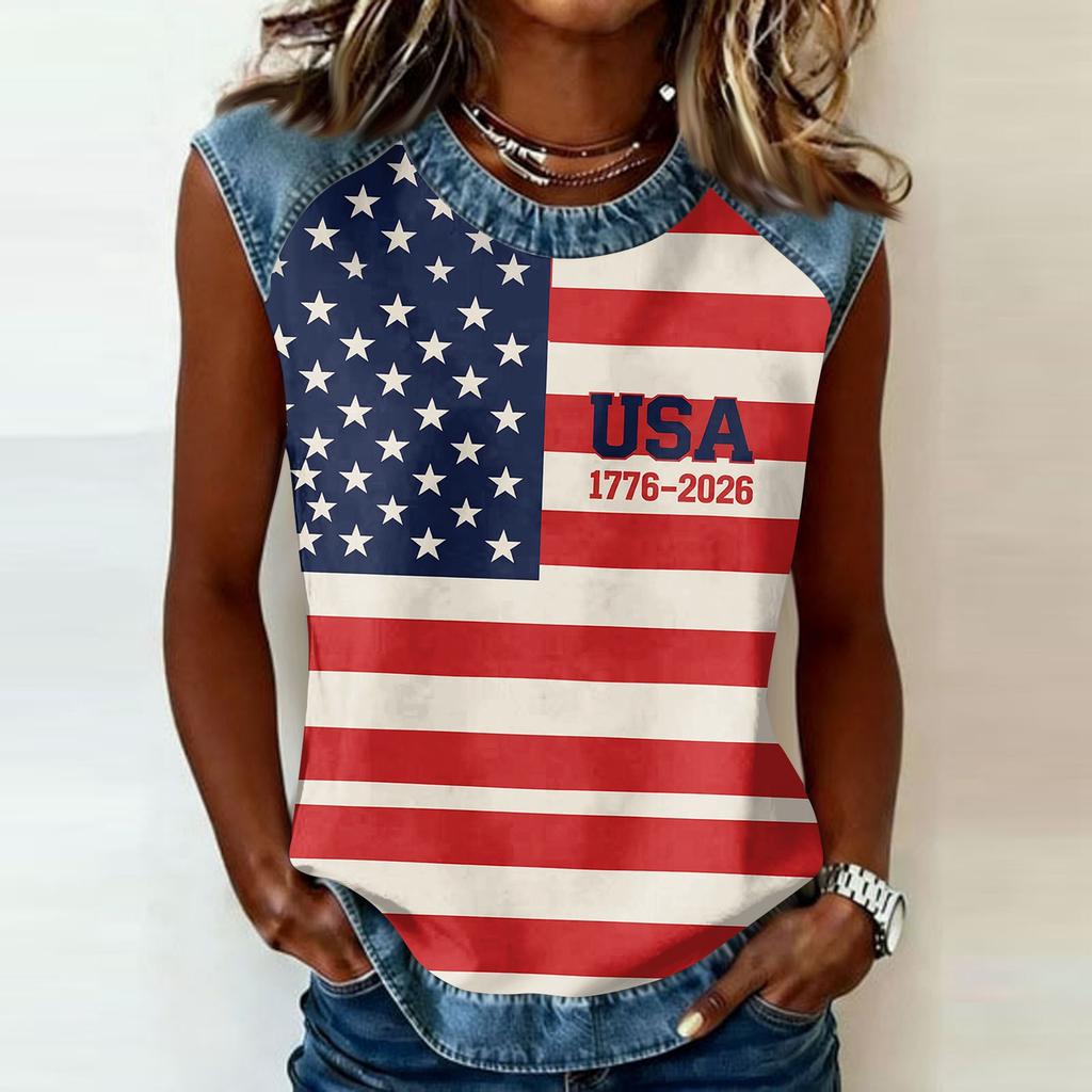 Camiseta informal de manga larga para mujer con cuello redondo y estampado