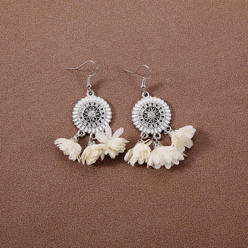 Handmade Retro Bohemian Ethnic Tassel Earrings for Women, Long Thai Style