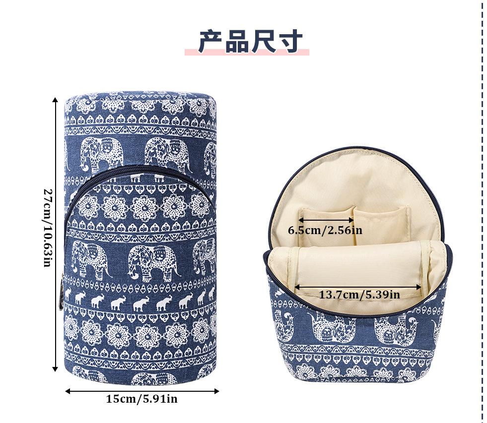 Wool Storage Bag Crochet Tool  Cosmetics Stationery Storage Bag Comes with A Thread Hole Needle A Gift Suitable for Beginners