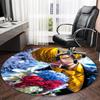 1pc S-Sanji  Carpet, Round Rug, Comfortable, Suitable for Entryways, Living Rooms, Office, And Bedrooms, Christmas Decoration