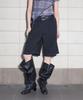 Yusentig Mixed Material Casual Bermuda Pants Aw5Sl25310