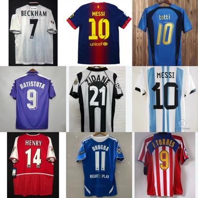 Classic Football Jersey Hot Retro Jersey AC Romesi Nardo Zidane Maldini French National Team Jersey