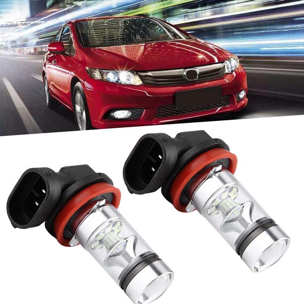 2x H8 H11 8000K Ice Blue 100W LED Car Lights Bulbs Kit Fog Car
