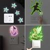 Glow-In-The-Dark Switch Sticker Self-Adhesive And Removable Wall Sticker For Bedroom Living Room Switch Home Decoration