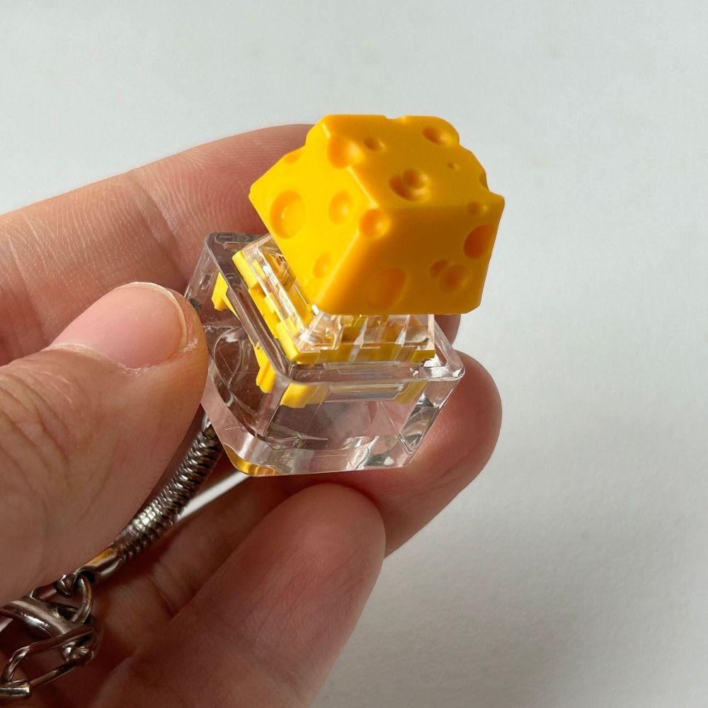 Antistress Anxiety Keyboard Stress Relief Button Crisp Keys Fidget Clicker Keychain