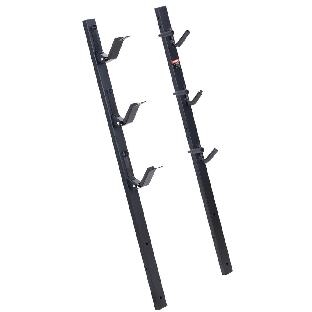 Trimmer Rack, 3 Place Weeder Trimmer Rack, Locking Trim Holder Landscape Trailer Rack Carrier Mount On Open Pickup/Trailer Enclosed Trailers, Pair