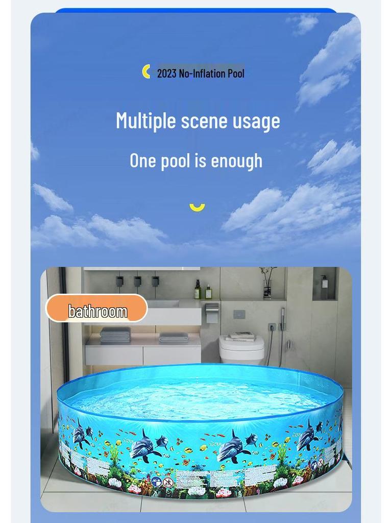 Large Foldable Outdoor Inflatable Swimming Pool for Kids