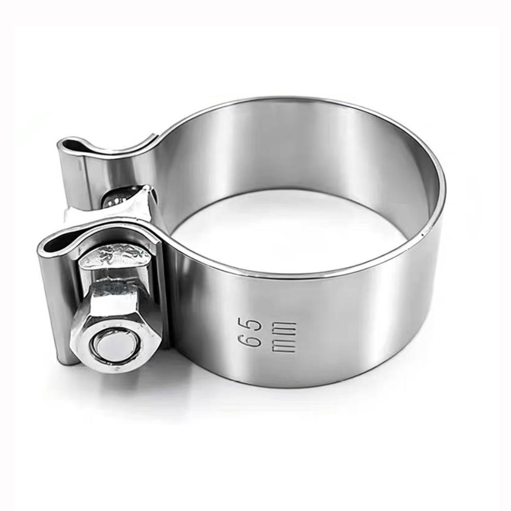 Stainless Steel Pipe Connection Hoop 40-76mm Steel Pipe Clamp Strong Hose Clamp