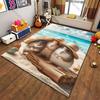 Cute hamster fluffy cloudcarpet Yoga living room room decor children's crawling mat doormat area rug games floor mat