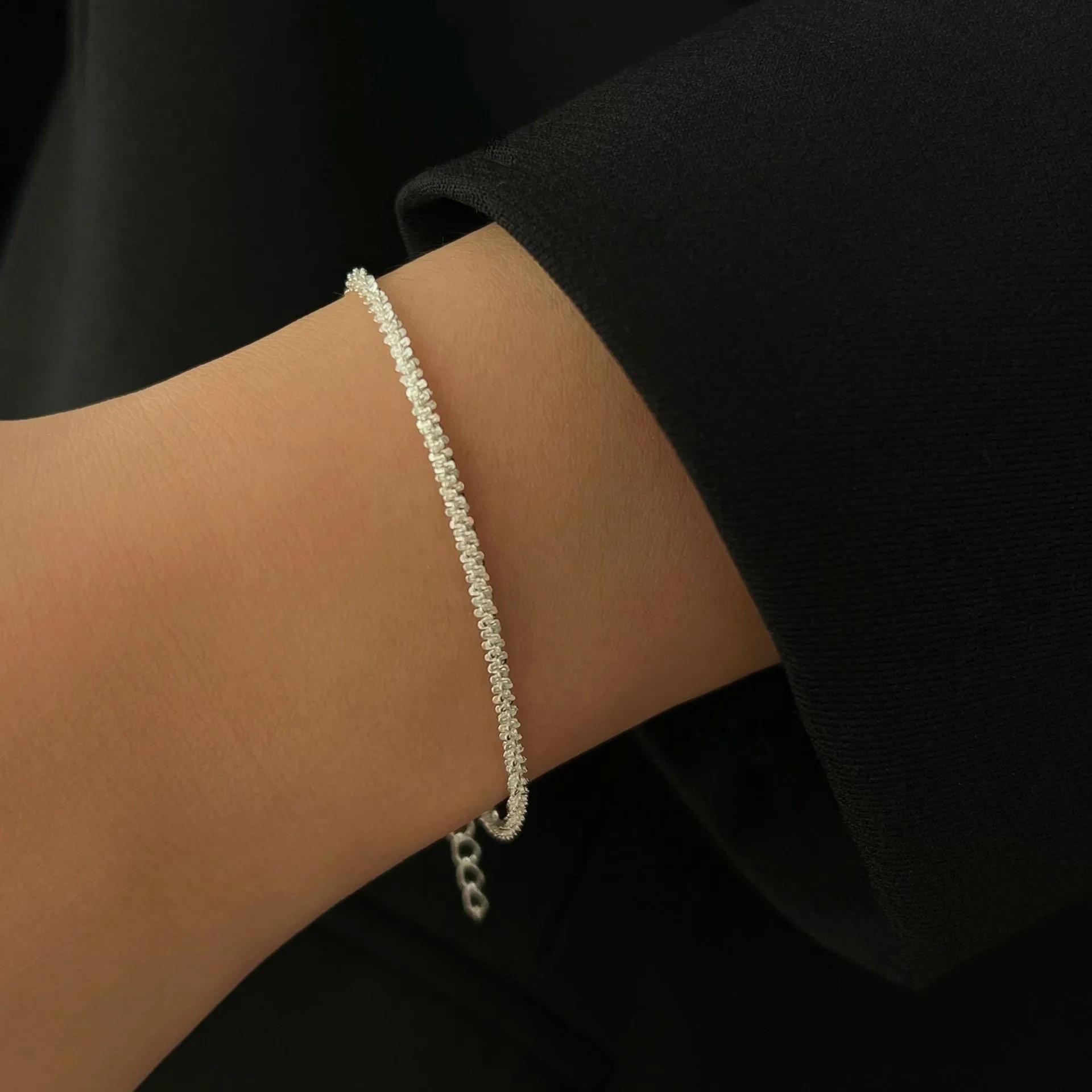 

Fashion Shiny Double Layer Gold Color Bracelet for Women Exquisite Simple Sparkling Snake Bones Bracelet Fine Jewelry Accessorie