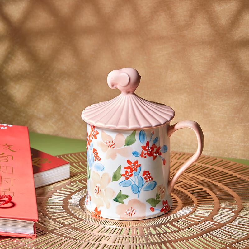 JOYYE Lucky Beast Blessing Mug with Lid and Spoon