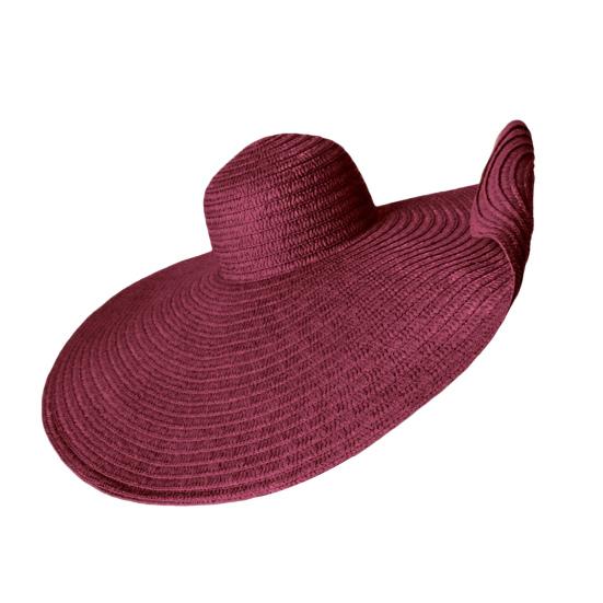 Women Summer Beach Hat Large Brim Foldable Straw Braided Retro English Style Solid Color Cap Anti-UV Sun Protection Vacation Sun Hat