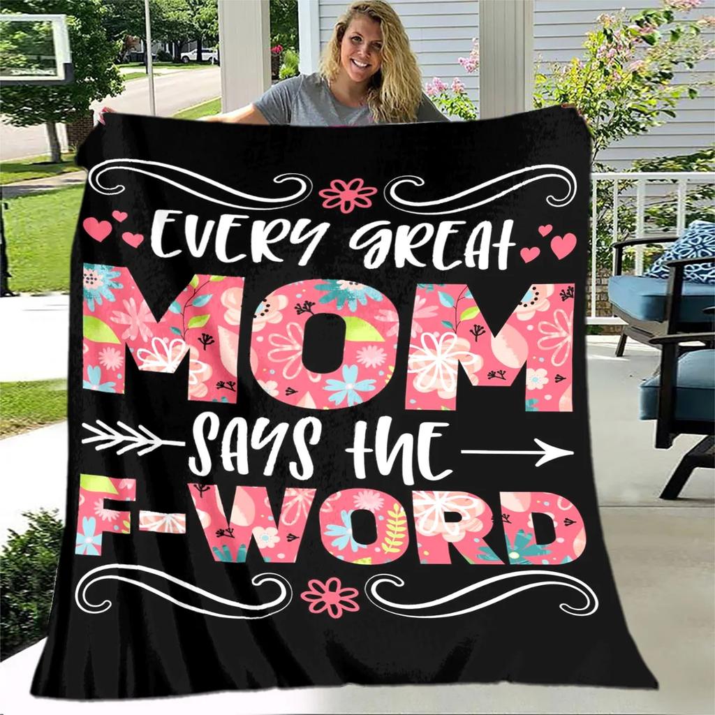 Para Minha Mãe Mamãe Série de Presentes Carta Cobertor, Manta Macia para Casa Quarto Cama Sofá Piquenique Viagem Escritório Cobertor de Cobertura Crianças