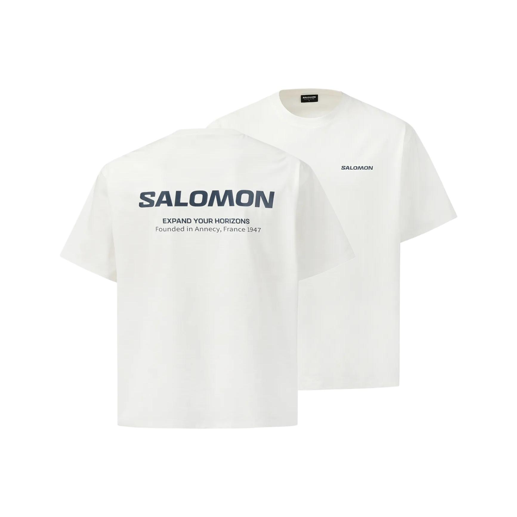 Salomon Primary Loose Logo Print Short Sleeve Pullover T-Shirt Men Tops LD0043000 XL