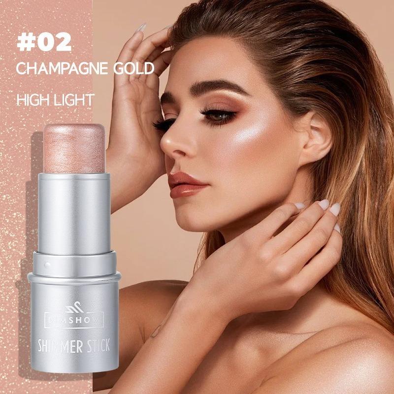 

Face Brown Contouring Bronzer Stick Многофункциональный хайлайтер Румяна Silkworm Brightening Sculpt Facial Outline Shadow Cosmetic 02 Highlight-1pc