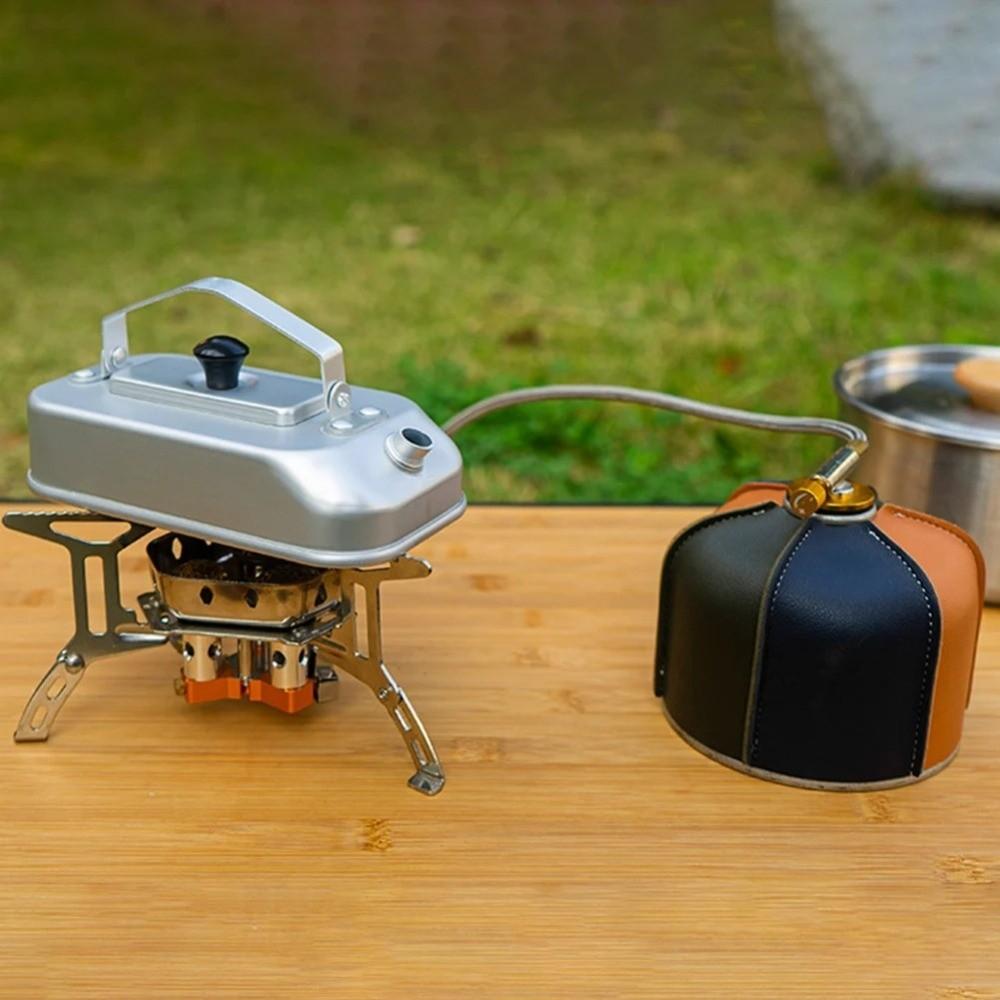 With Handle Camping Boiling Water Pot Aluminum Zinc Zinc Alloy Tea Cooker  for Hiking Fishing Picnic