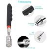 Portable Telescopic Magnetic Pickup Pen With Led Light Extendable Rod For Nut Bolt Screw Retrieval Car Repair Assistant Tool