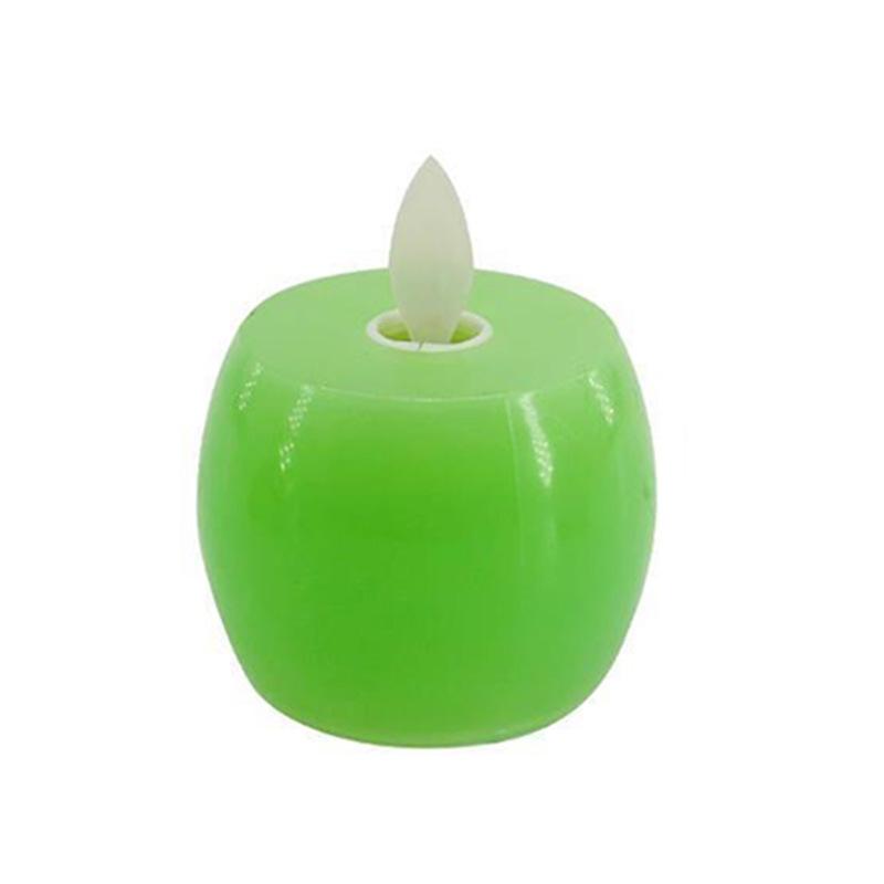 Creative LED Simulated Rocking Electronic Candle Lights, Christmas Apple Crafts, Stage Props, Party Decorations