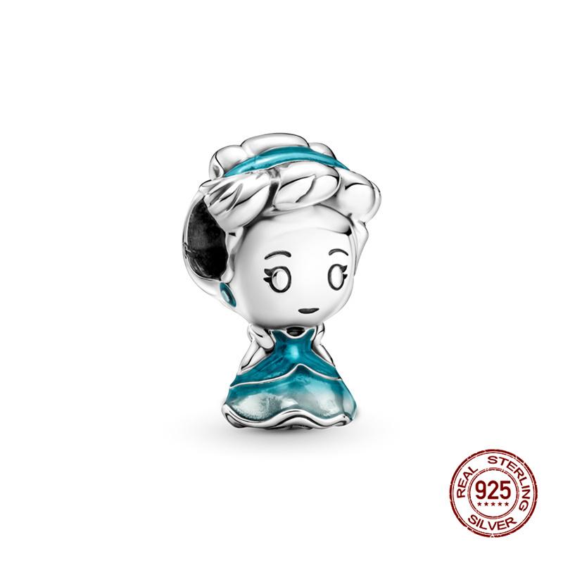 

Princess Jasmine Character Series Copper Metal Charm Bead Components Bead Components Compatible With 3mm Authentic Original Bracelet High Quality