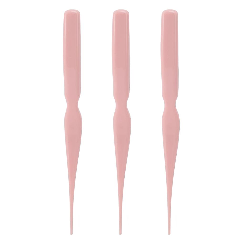 3Pcs Tsing Hair Brush Ergonomic Handle Portable Tsing Brush Rat Tail Comb for Home Travel
