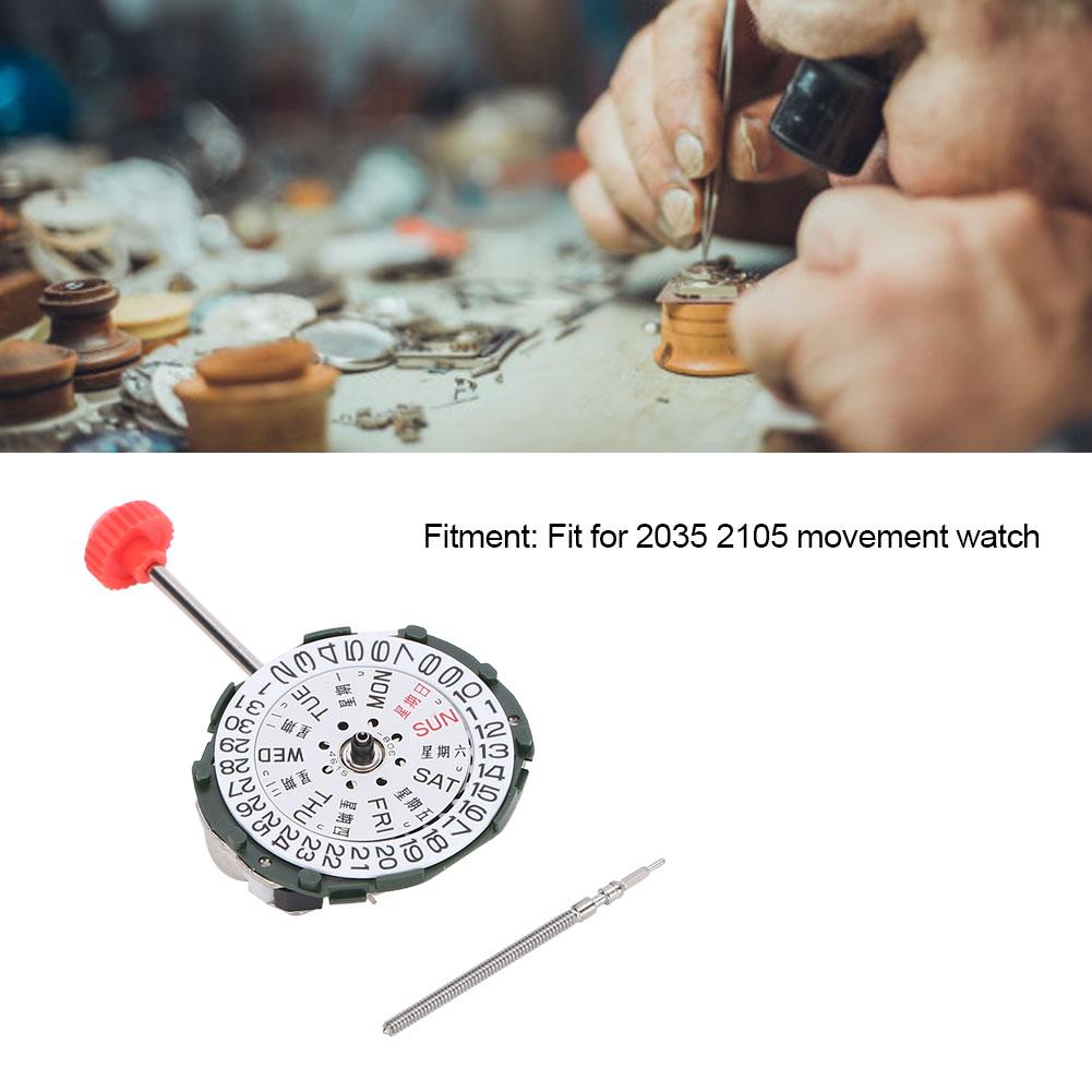 Damenuhr Quarzwerk mit Doppelkalender für 2035 2105 Uhrwerk