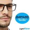 Ochelari de citit cu LED LightView, filtru de lumină albastră, lumină de ajutor pentru citit, unisex, negru, 123 dpt