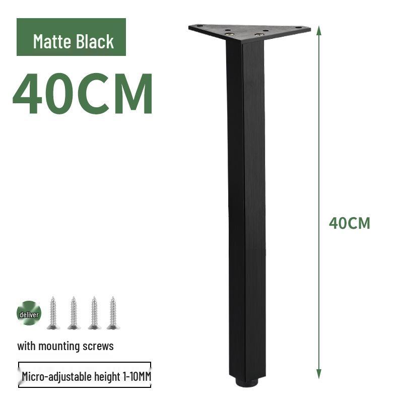 Adjustable Gold/Black Furniture Legs: Aluminum Alloy Support Feet for Bathroom Cabinets and Sofas